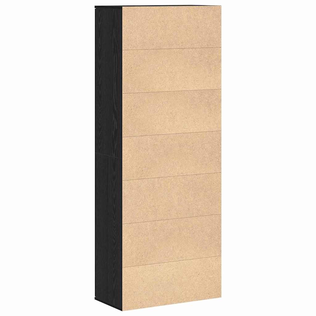 Highboard Sort eg 70 x 35 x 180 cm Konstrueret træ