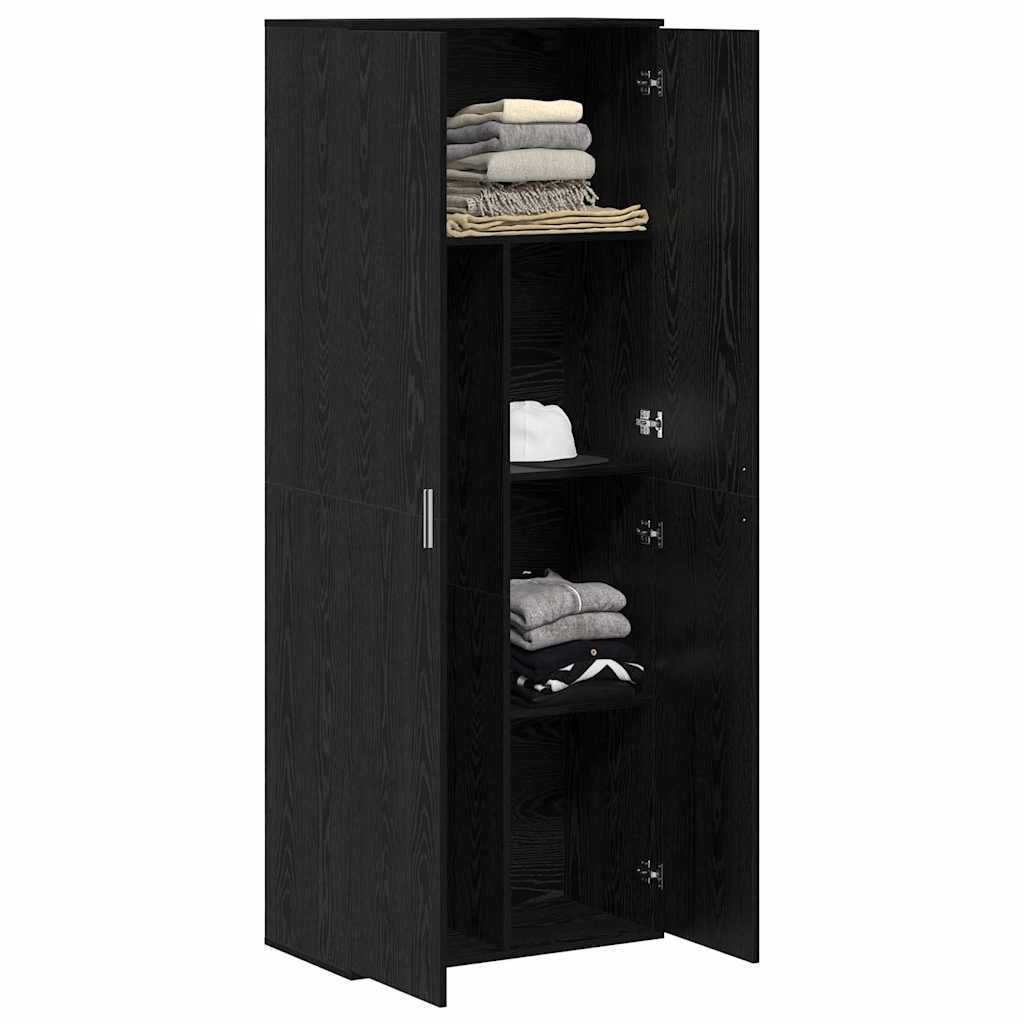 Highboard Sort eg 70 x 35 x 180 cm Konstrueret træ