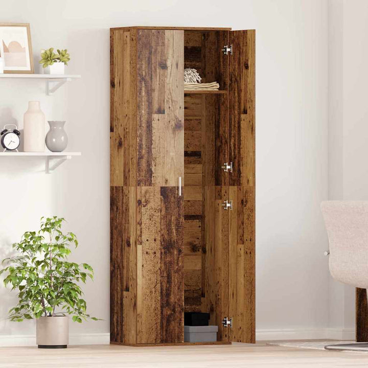 Highboard Gammelt træ 60 x 35 x 180 cm Konstrueret træ