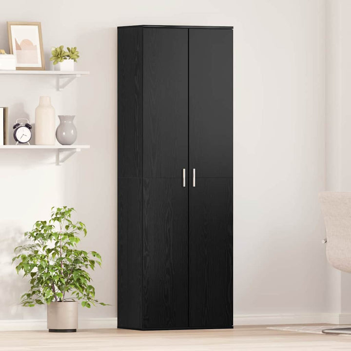 Highboard Sort eg 60 x 35 x 180 cm Konstrueret træ