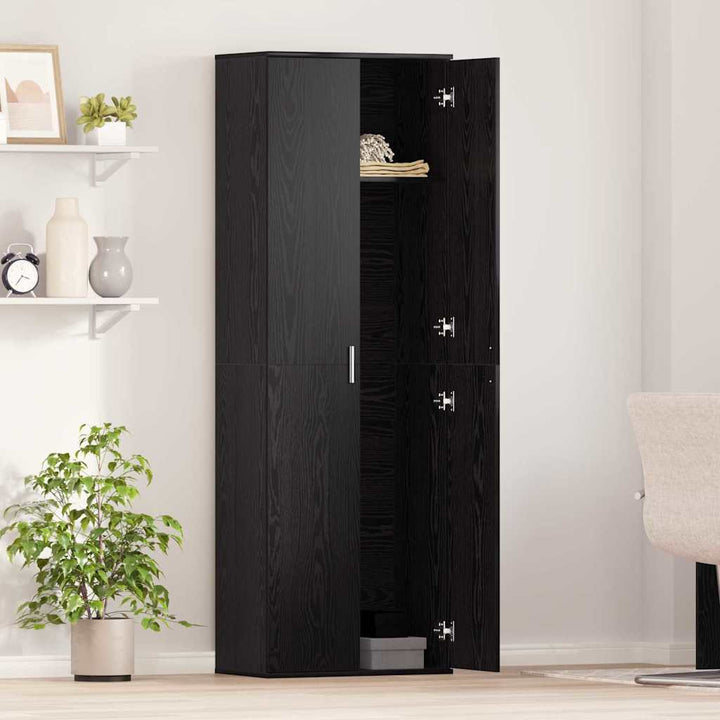 Highboard Sort eg 60 x 35 x 180 cm Konstrueret træ