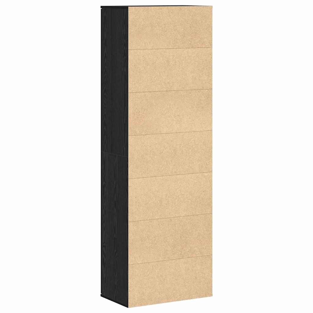 Highboard Sort eg 60 x 35 x 180 cm Konstrueret træ