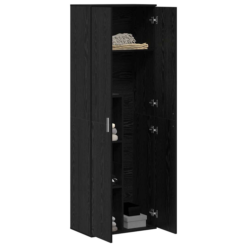 Highboard Sort eg 60 x 35 x 180 cm Konstrueret træ