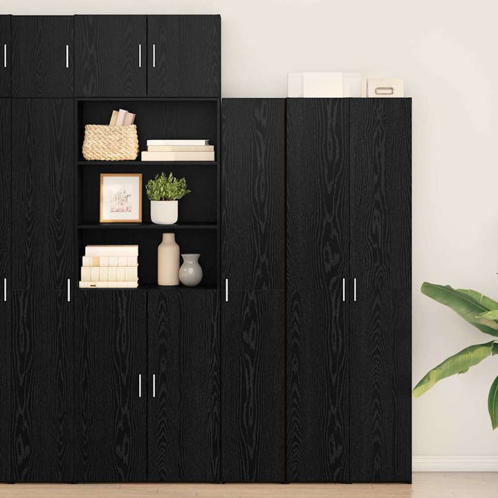 Highboard Sort eg 30 x 42.5 x 185 cm Konstrueret træ