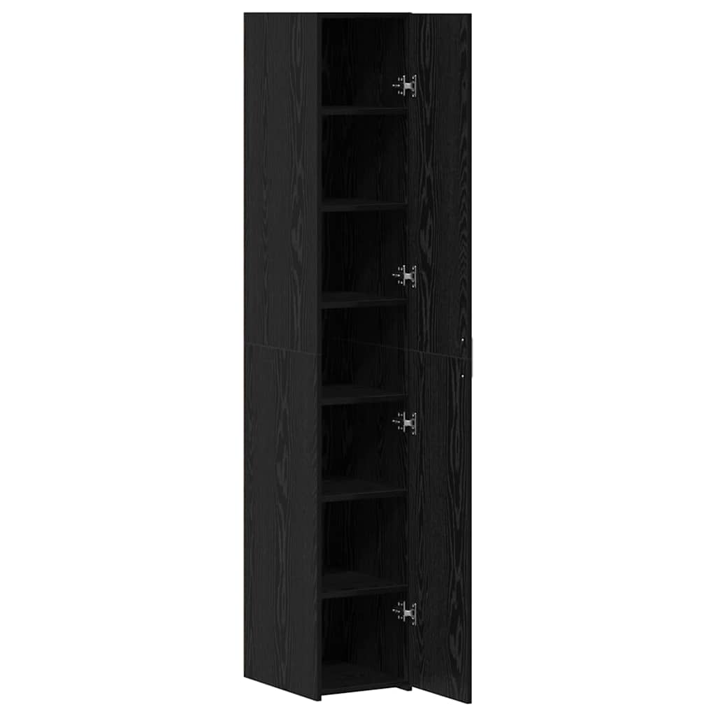 Highboard Sort eg 30 x 42.5 x 185 cm Konstrueret træ