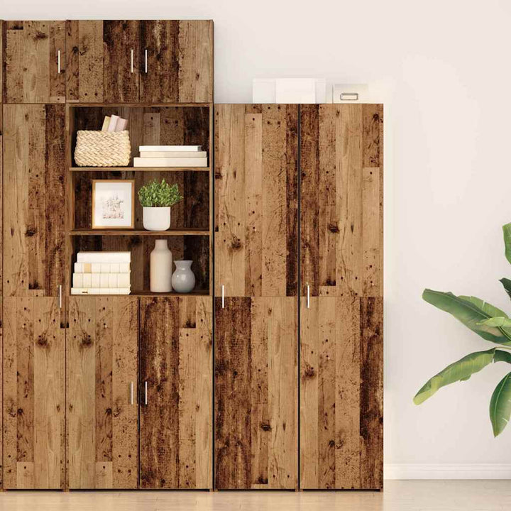 Highboard Gammelt træ 40 x 42,5 x 185 cm Konstrueret træ