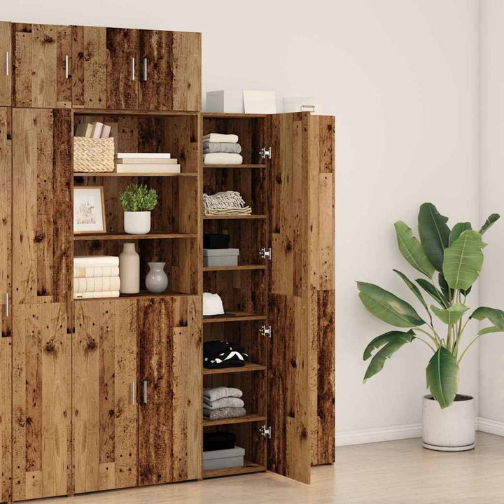 Highboard Gammelt træ 40 x 42,5 x 185 cm Konstrueret træ