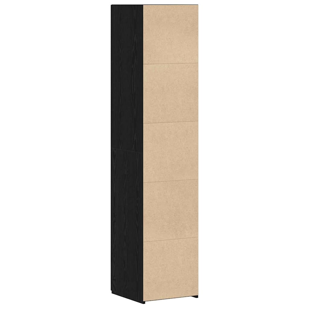 Highboard Sort eg 40 x 42,5 x 185 cm Konstrueret træ