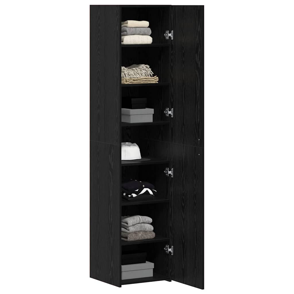Highboard Sort eg 40 x 42,5 x 185 cm Konstrueret træ