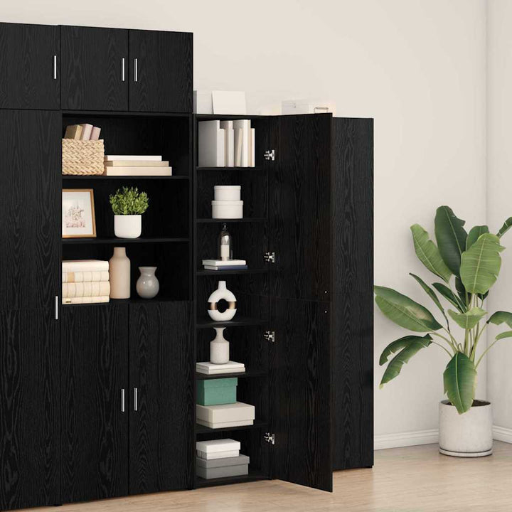 Highboard Sort eg 45 x 42.5 x 185 cm Konstrueret træ