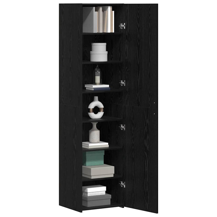 Highboard Sort eg 45 x 42.5 x 185 cm Konstrueret træ