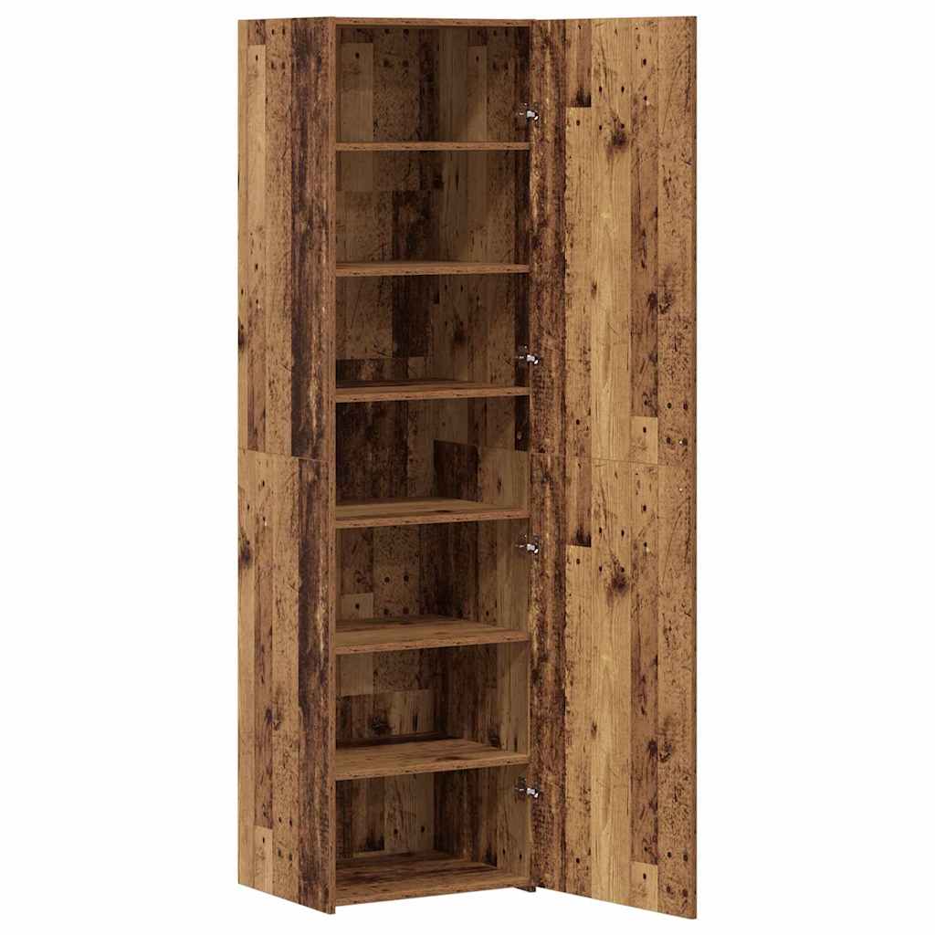 Highboard Gammelt træ 50 x 42,5 x 185 cm Konstrueret træ