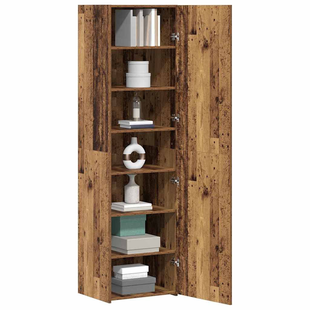 Highboard Gammelt træ 50 x 42,5 x 185 cm Konstrueret træ