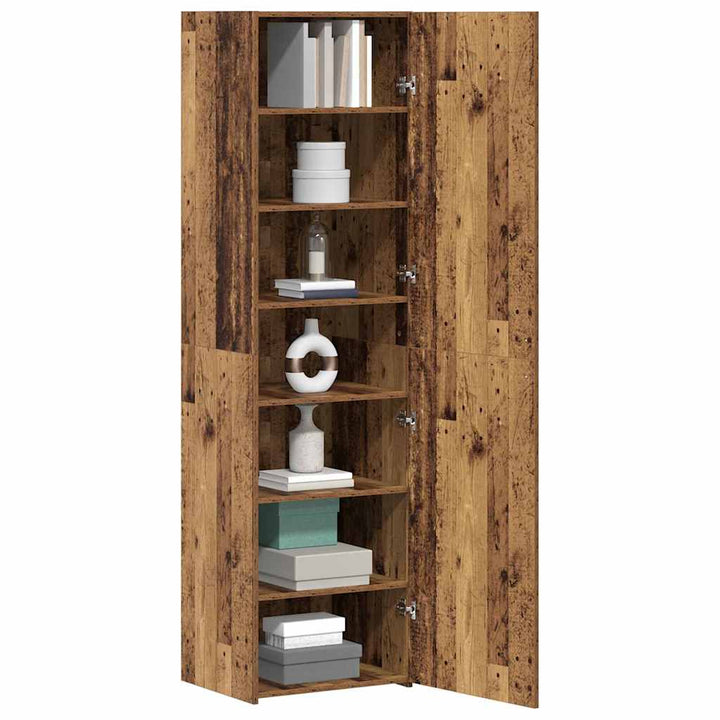 Highboard Gammelt træ 50 x 42,5 x 185 cm Konstrueret træ