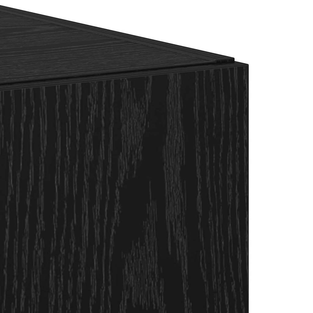 Highboard Sort eg 50 x 42,5 x 185 cm Konstrueret træ
