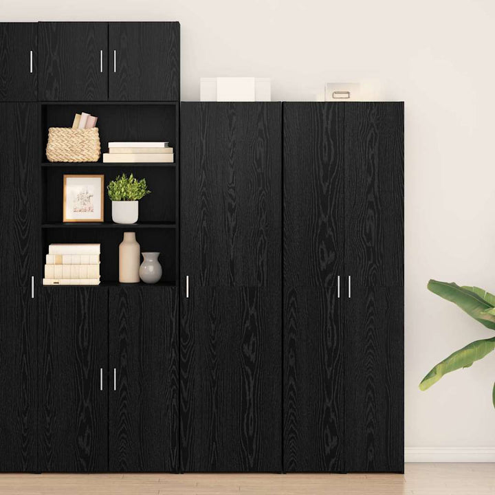 Highboard Sort eg 50 x 42,5 x 185 cm Konstrueret træ