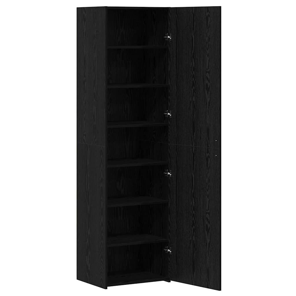 Highboard Sort eg 50 x 42,5 x 185 cm Konstrueret træ