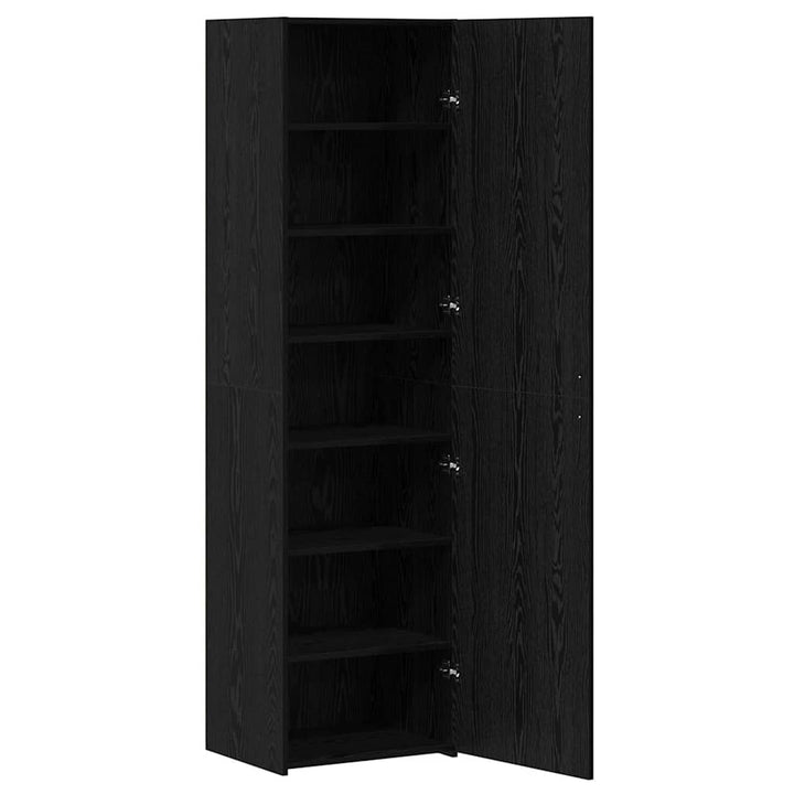 Highboard Sort eg 50 x 42,5 x 185 cm Konstrueret træ