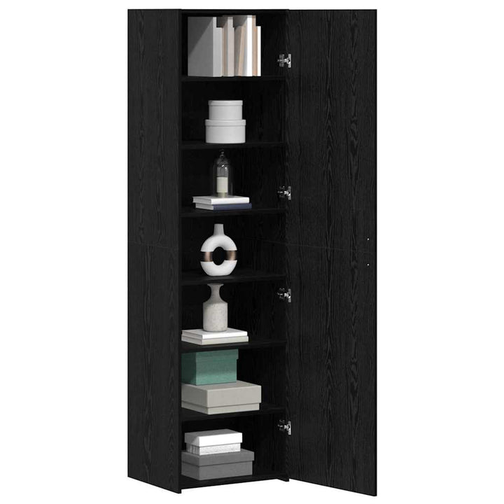 Highboard Sort eg 50 x 42,5 x 185 cm Konstrueret træ