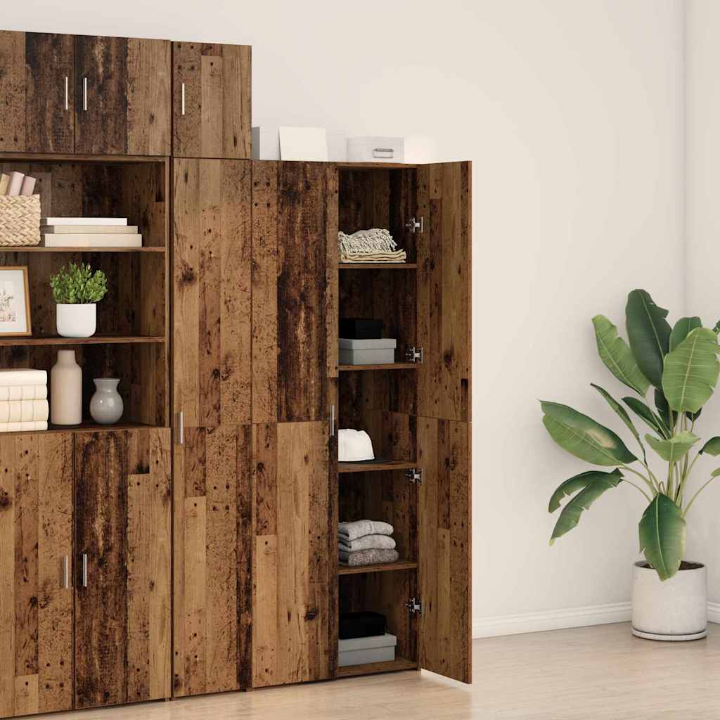 Highboard Gammelt træ 70 x 42,5 x 185 cm Konstrueret træ