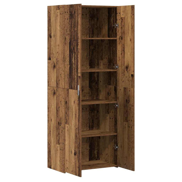 Highboard Gammelt træ 70 x 42,5 x 185 cm Konstrueret træ