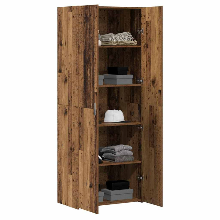 Highboard Gammelt træ 70 x 42,5 x 185 cm Konstrueret træ