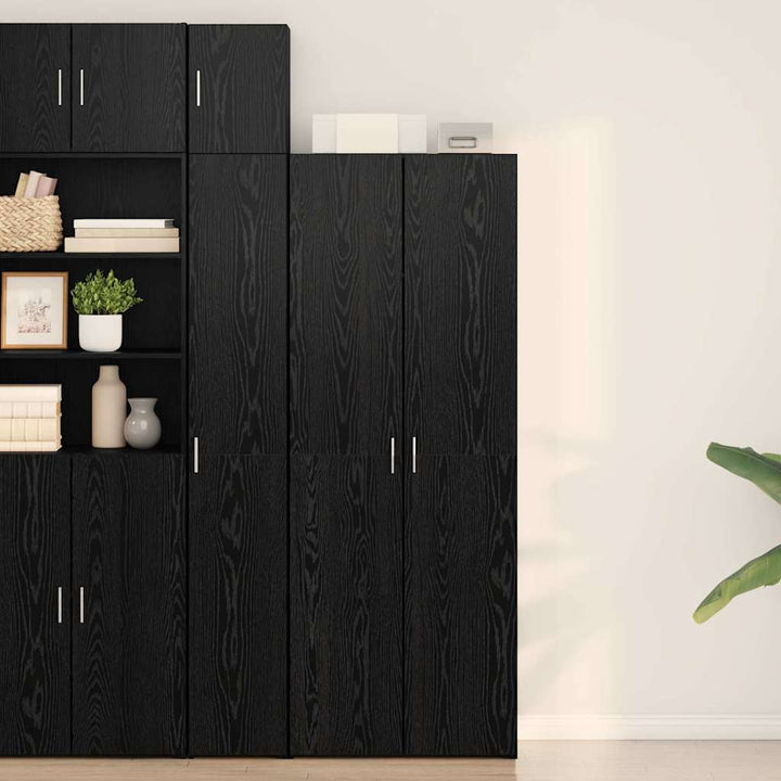 Highboard Sort eg 70 x 42,5 x 185 cm Konstrueret træ