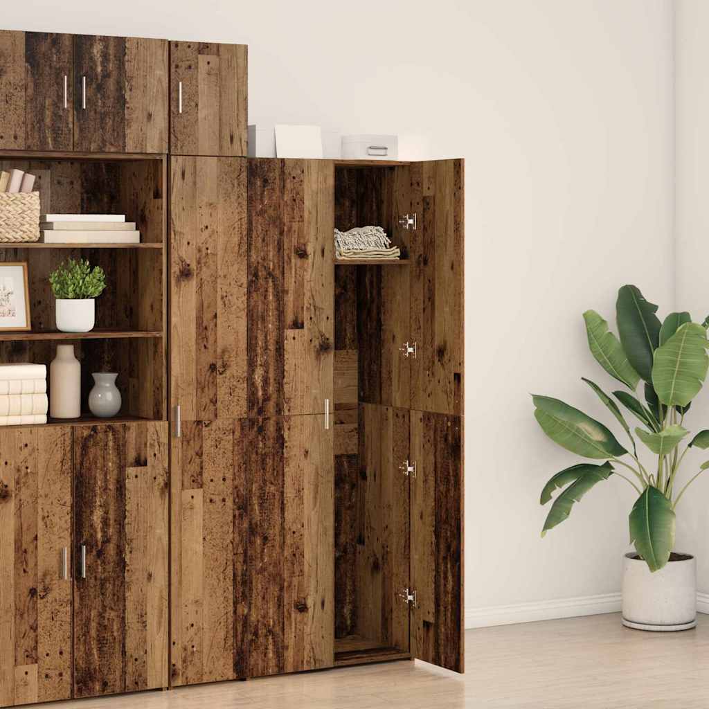 Highboard Gammelt træ 70 x 42,5 x 185 cm Konstrueret træ
