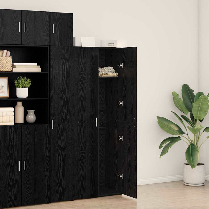 Highboard Sort eg 70 x 42,5 x 185 cm Konstrueret træ
