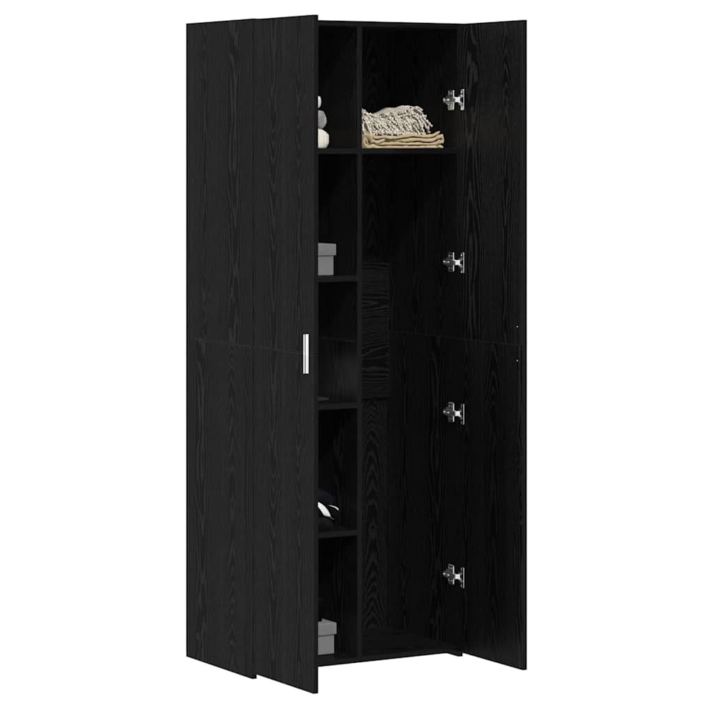 Highboard Sort eg 70 x 42,5 x 185 cm Konstrueret træ
