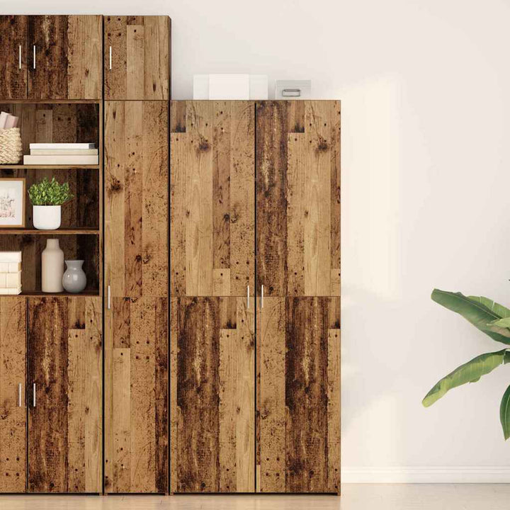 Highboard Gammelt træ 40 x 42,5 x 185 cm Konstrueret træ