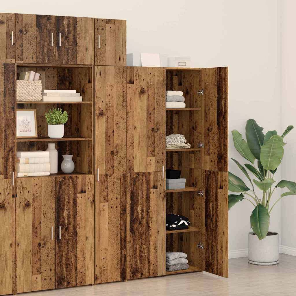Highboard Gammelt træ 40 x 42,5 x 185 cm Konstrueret træ