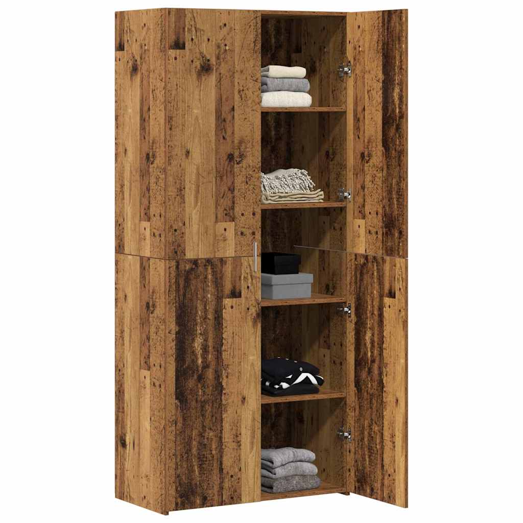 Highboard Gammelt træ 40 x 42,5 x 185 cm Konstrueret træ