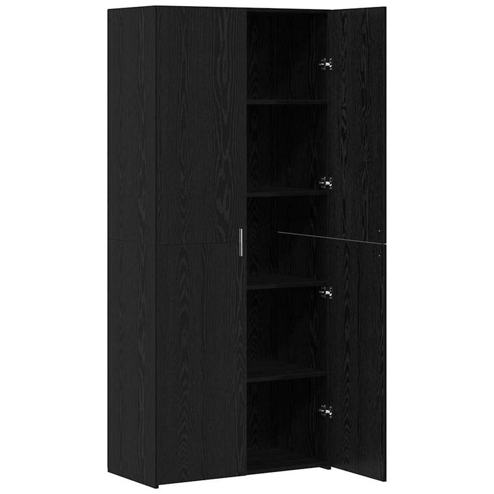 Highboard Sort eg 40 x 42,5 x 185 cm Konstrueret træ