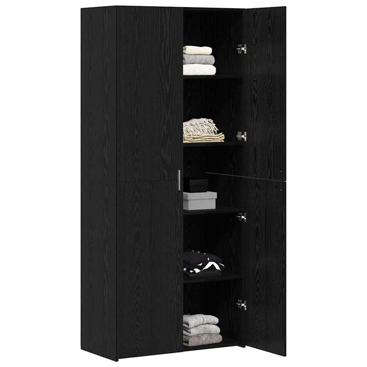 Highboard Sort eg 40 x 42,5 x 185 cm Konstrueret træ