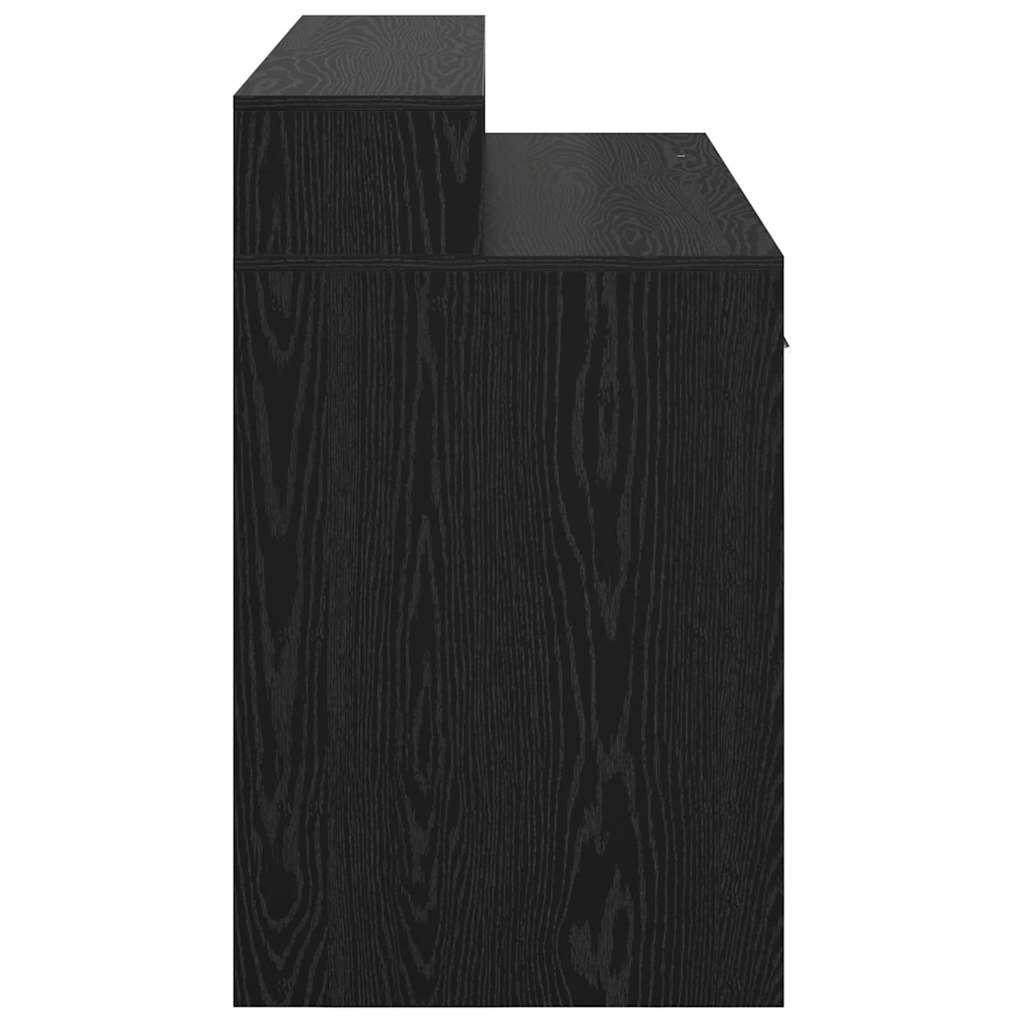 Bord med skuffe Sort eg 120 x 55 x 91 cm Konstrueret træ