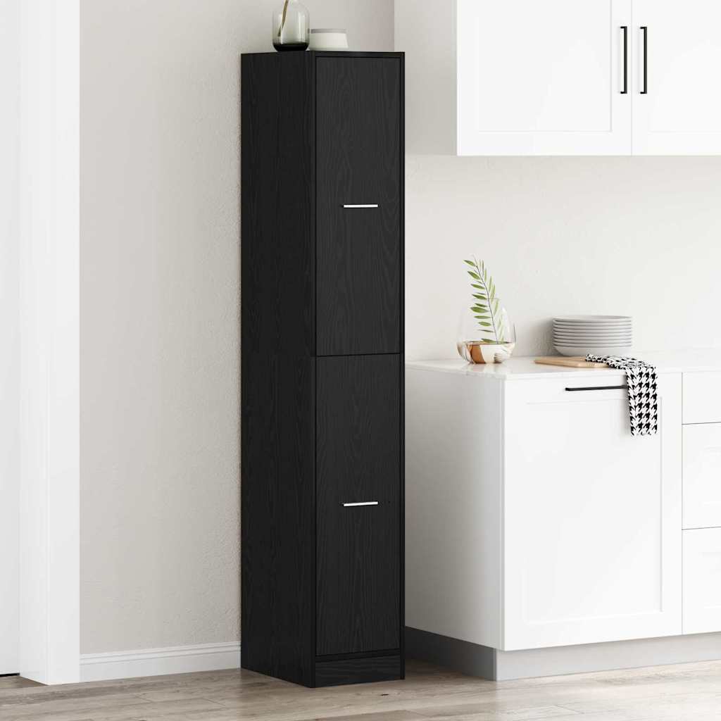 Apoteker Kabinet Sort eg 30 x 41 x 174.5 cm Konstrueret træ