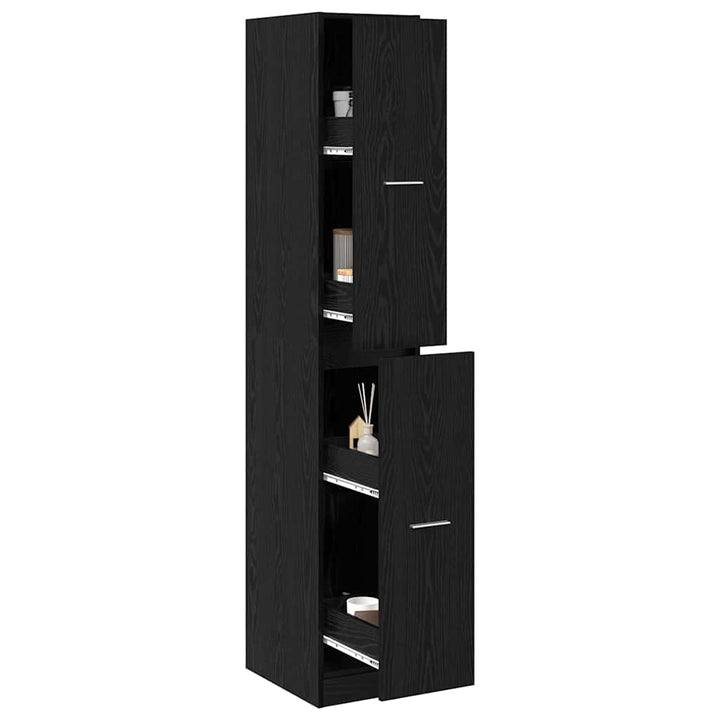 Apoteker Kabinet Sort eg 30 x 41 x 174.5 cm Konstrueret træ
