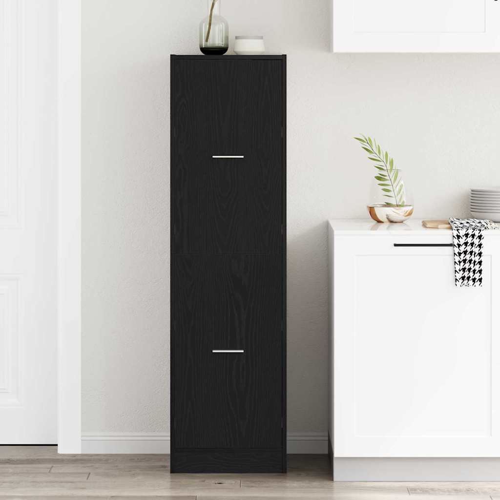 Apoteker Kabinet Sort eg 40 x 41 x 144.5 cm Konstrueret træ