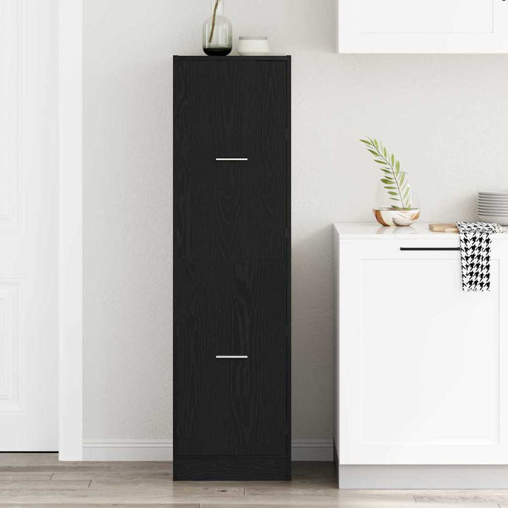 Apoteker Kabinet Sort eg 40 x 41 x 144.5 cm Konstrueret træ