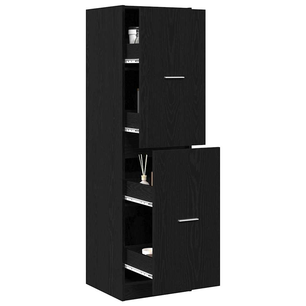 Apoteker Kabinet Sort eg 40 x 41 x 144.5 cm Konstrueret træ