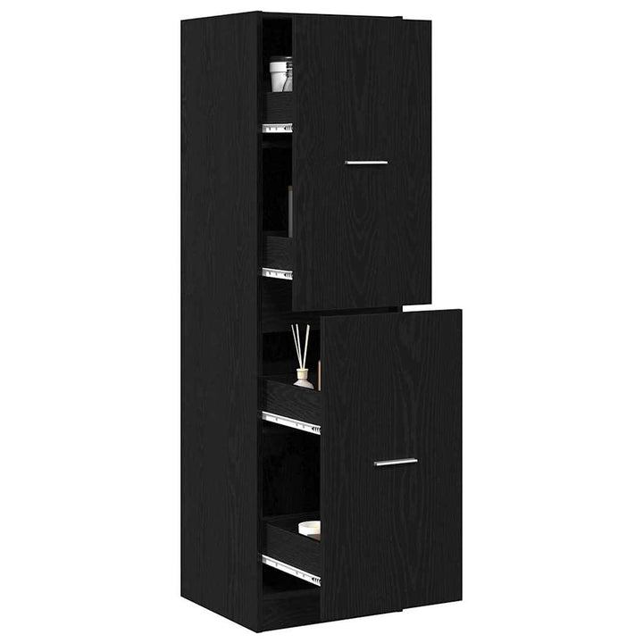 Apoteker Kabinet Sort eg 40 x 41 x 144.5 cm Konstrueret træ