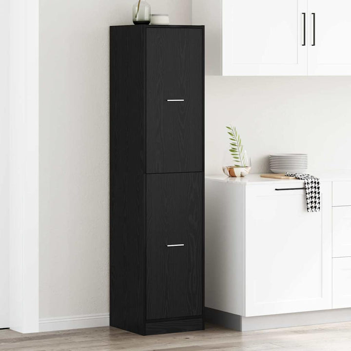 Apoteker Kabinet Sort eg 40 x 41 x 174.5 cm Konstrueret træ