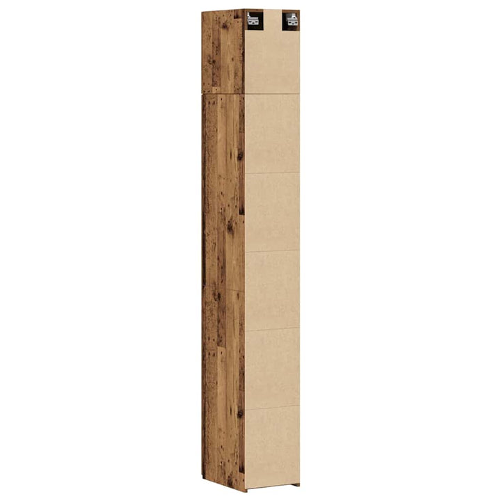 Slim opbevaringsskab Gammelt træ 30 x 42.5 x 225 cm