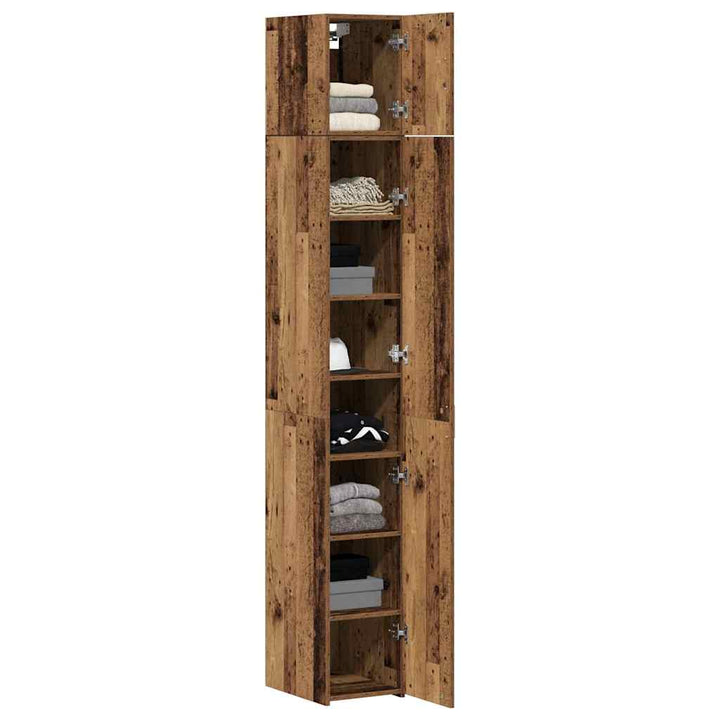Slim opbevaringsskab Gammelt træ 30 x 42.5 x 225 cm