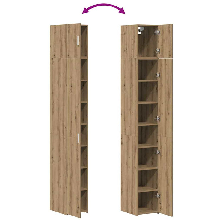 Slim opbevaringsskab artisan eg 30 x 42.5 x 225 cm