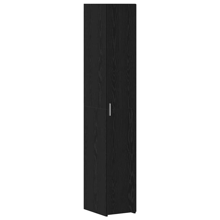 Slim opbevaringsskab Sort eg 30 x 42.5 x 225 cm Konstrueret træ