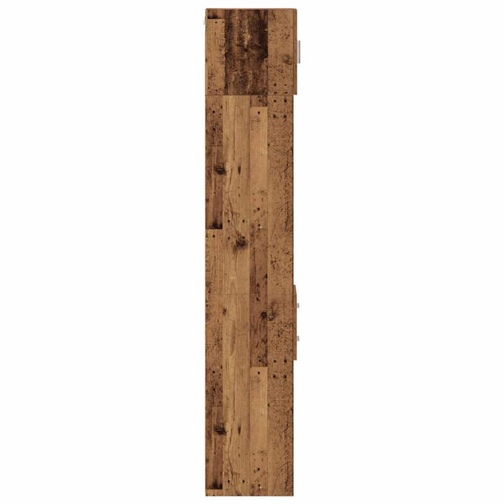 Slim opbevaringsskab med skuffe Gammelt træ 30 x 42.5 x 225 cm