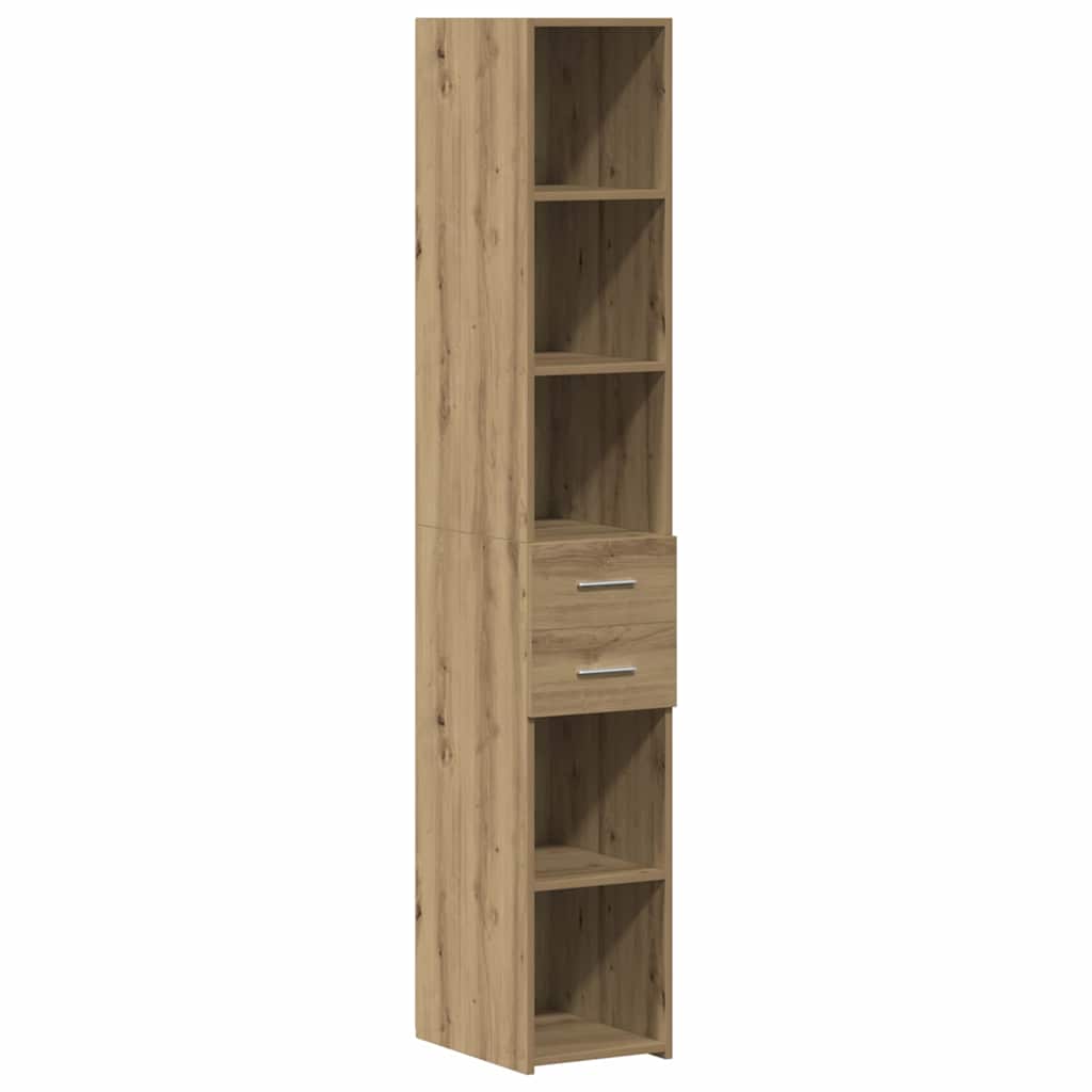 Slim opbevaringsskab med skuffe artisan eg 30 x 42.5 x 225 cm