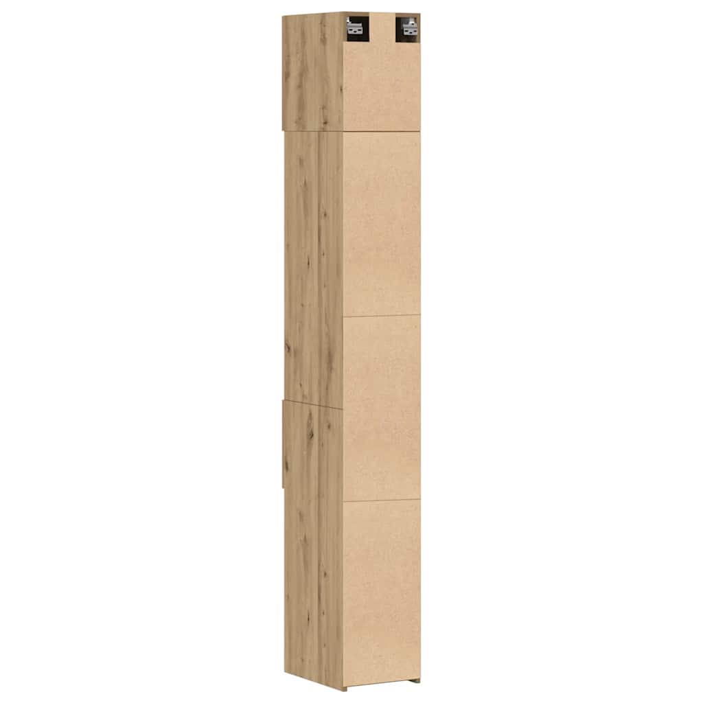 Slim opbevaringsskab med skuffe artisan eg 30 x 42.5 x 225 cm